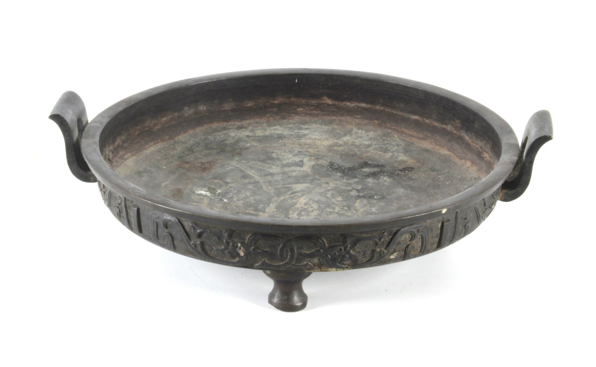 A 19th century Chinese Qing dynasty bronze censer