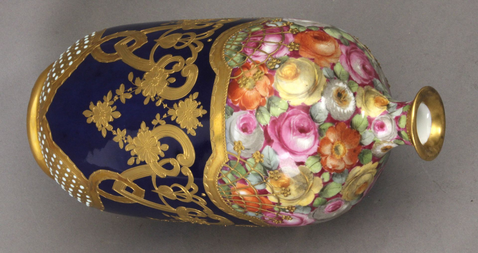 First half of 20th century Austrian vase and decorative plate in Royal Vienna porcelain - Bild 3 aus 5