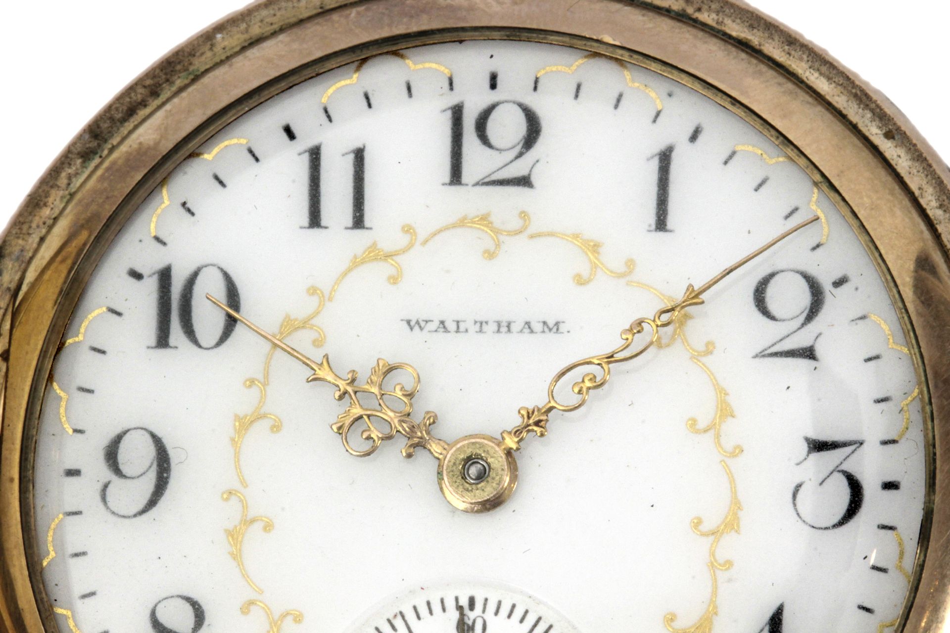 Waltham. 14 k. yellow gold double hunter pocket watch circa 1900-1909 - Bild 5 aus 5