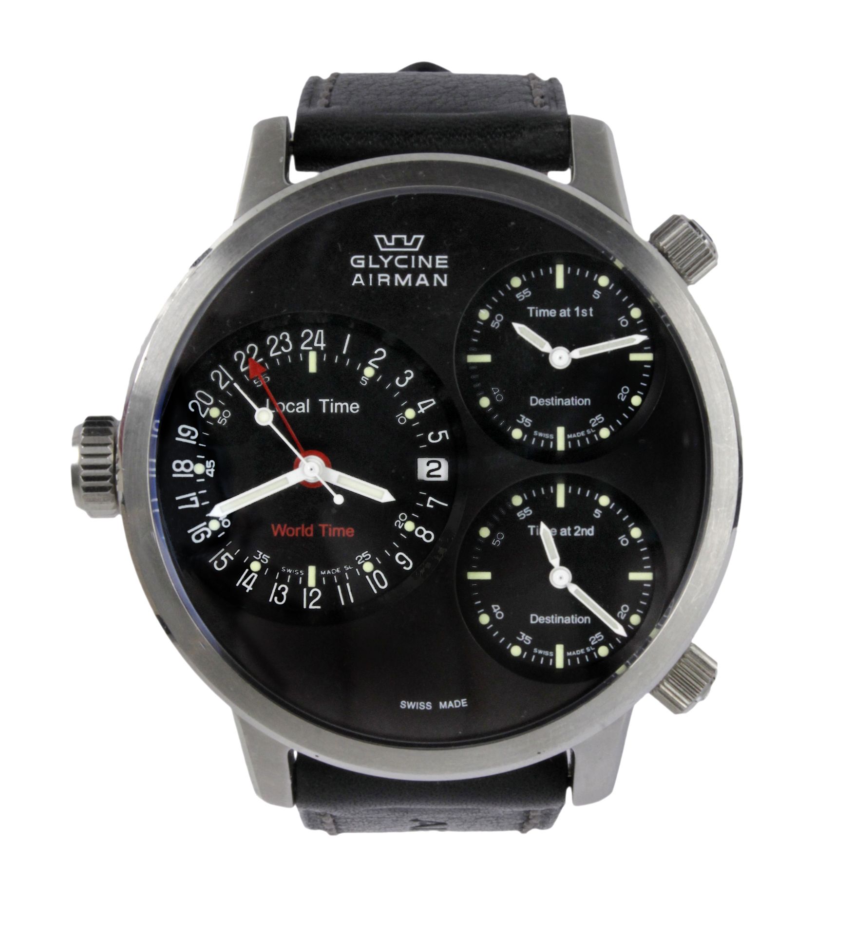 Glycine Airman World Time