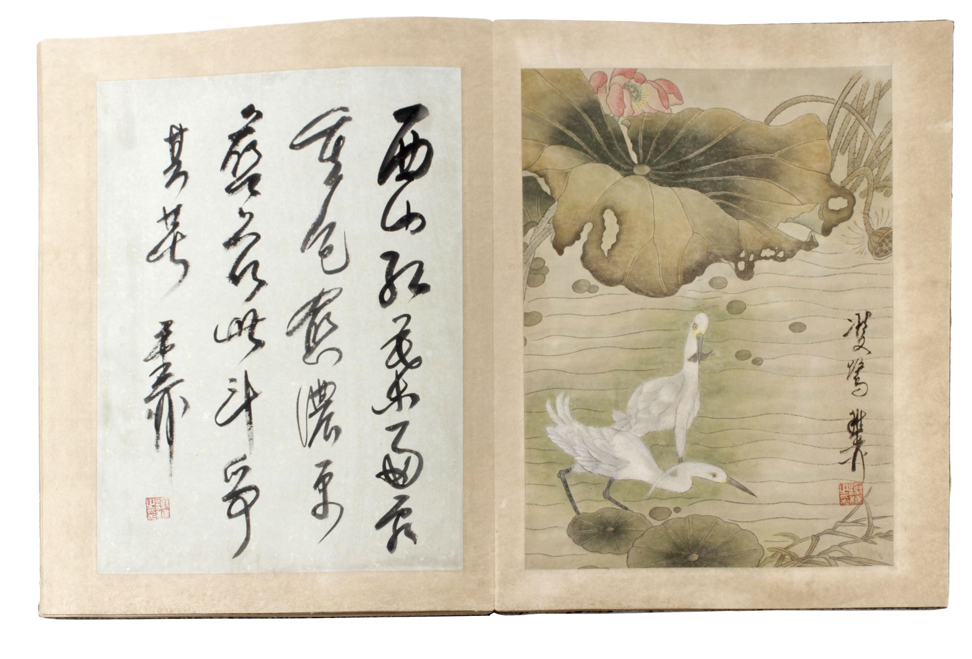 A 20th century Chinese sketches and poems album - Bild 6 aus 8