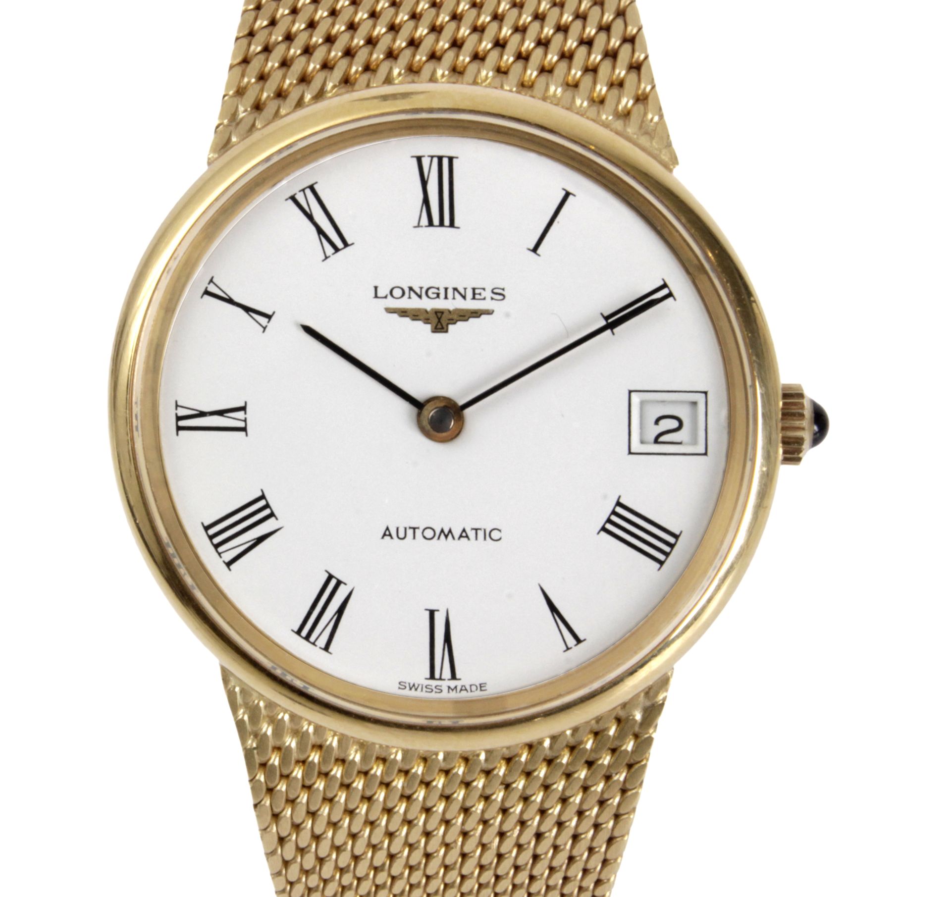 Longines. Classic circa 1970-1979, An 18k yellow gold gentlemen wristwatch - Bild 2 aus 3