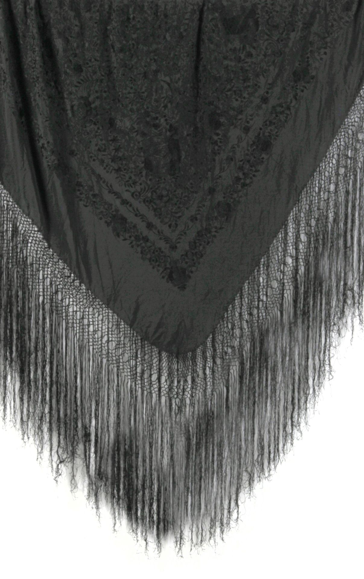 20th century silk Manila Shawl