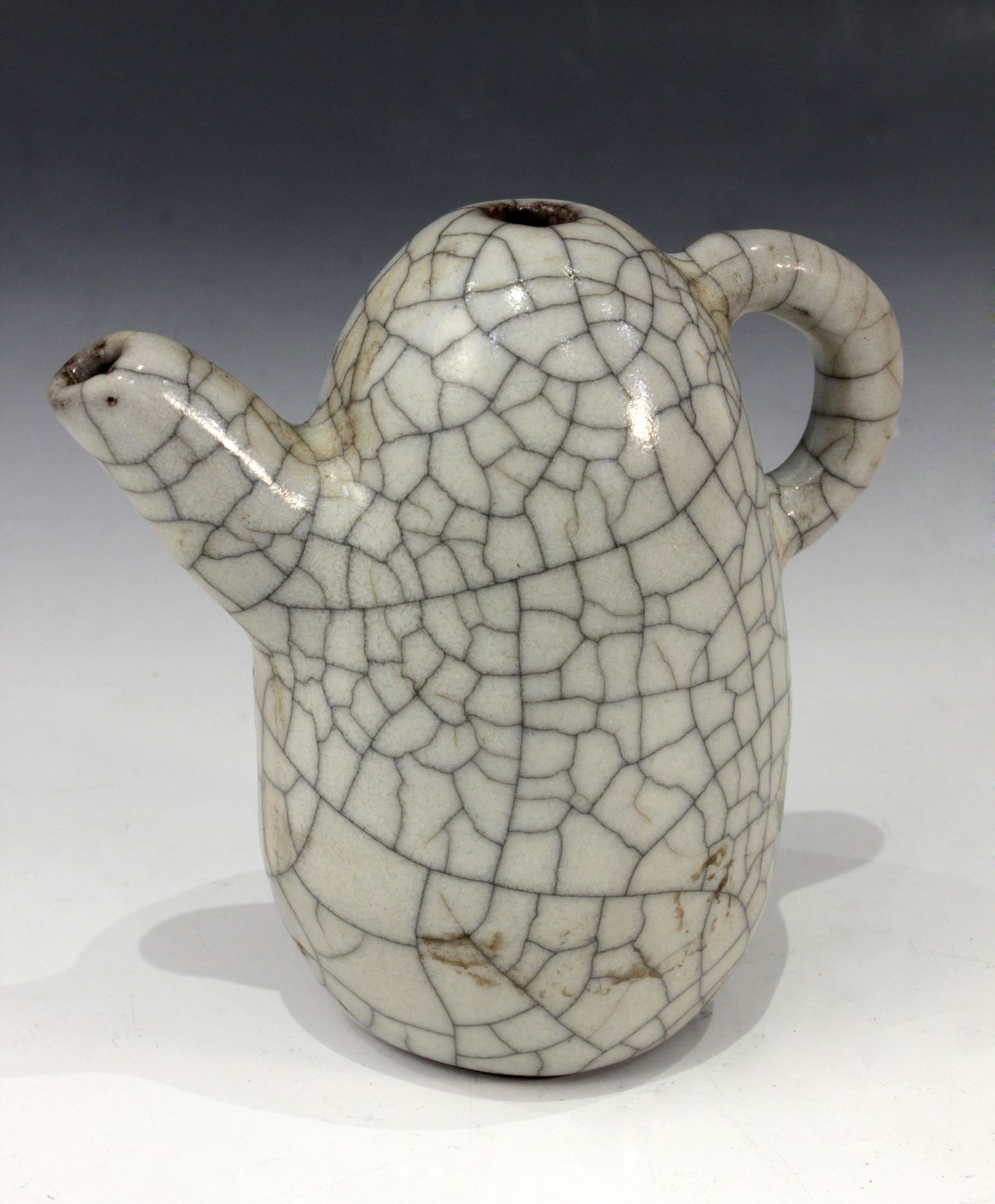 A 19th century Chinese teapot in Ge Yao porcelain