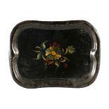 19th century French lacquered serving tray