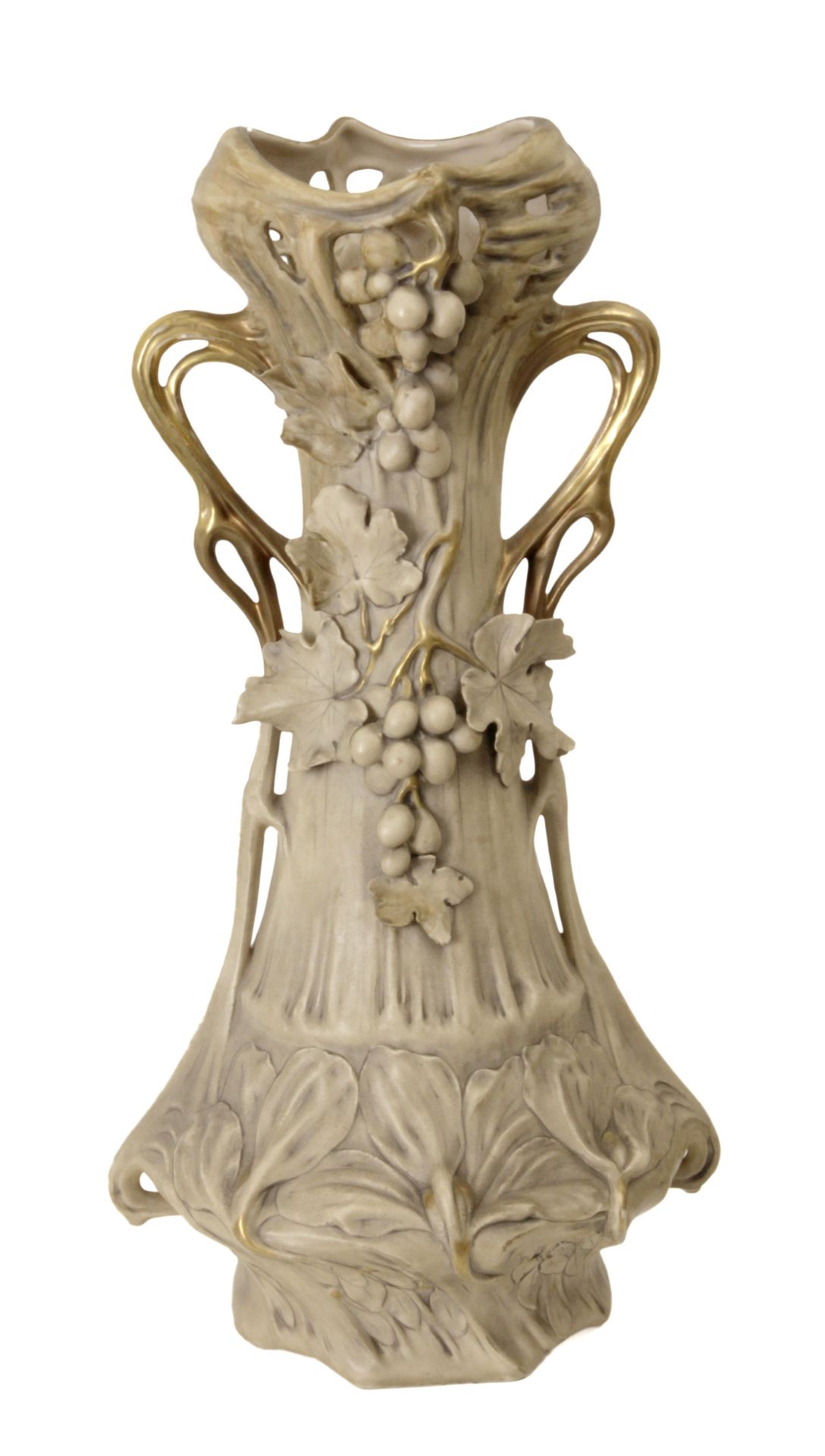 Pair of late 19th century-early 20th century Austrian vases in Royal Dux porcelain - Image 4 of 6