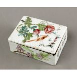 20th century Chinese Republic period porcelain ink box