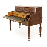 19th century Louis-Philippe period French mahogany writing desk