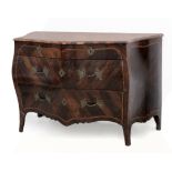 16th century Louis XV style Genovese walnut and rosewood commode