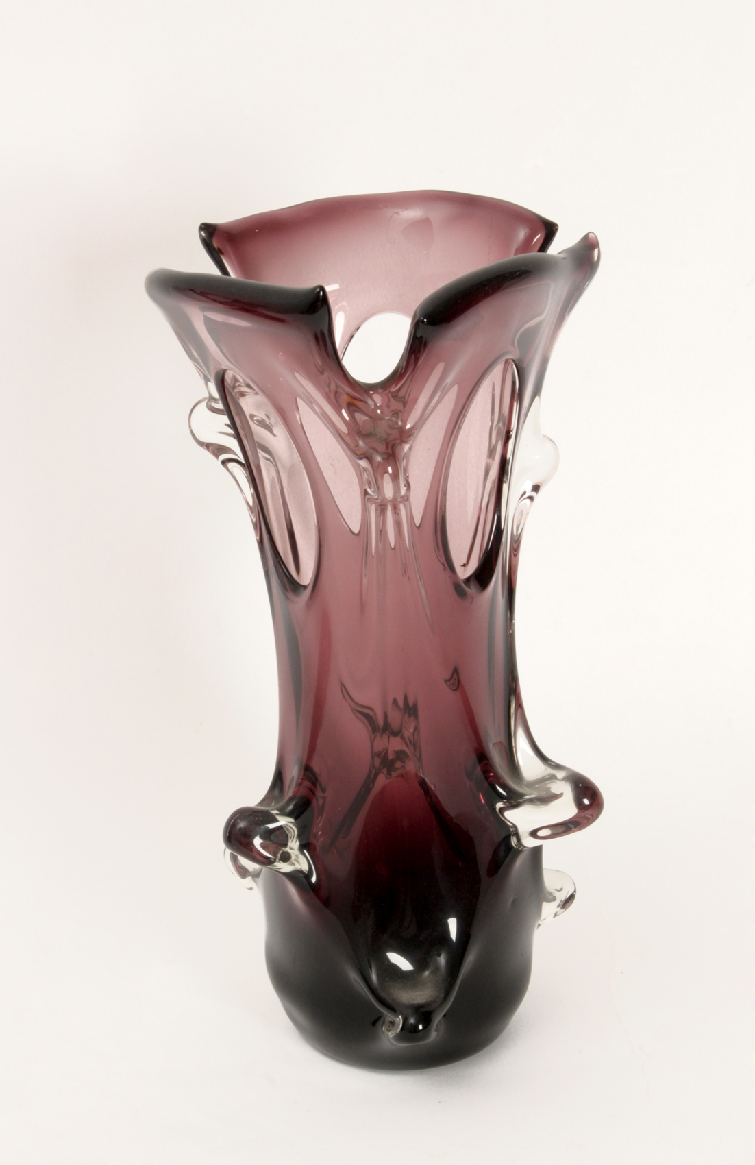 Pair of vases circa 1970 in Murano glass - Image 2 of 4