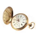 Girard Perregaux & Co. 19th century 18k. yellow gold double hunter pocket watch