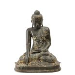 19th century Chinese bronze sculpture of Buddha