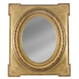 19th century Spanish Elizabethan perior mirror in carved and gilt wood and plaster