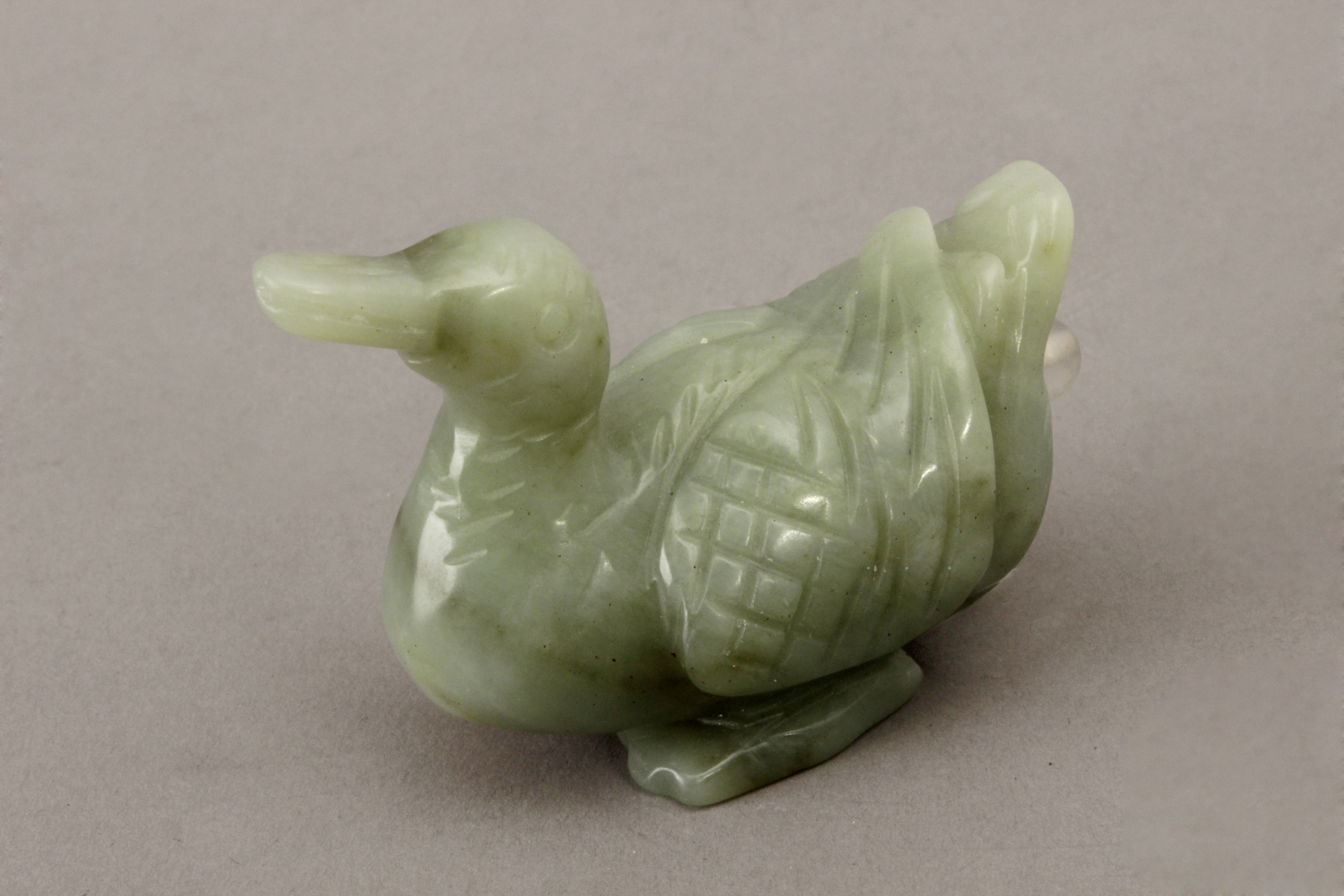 A 20th century Chinese carved jade snuff bottle