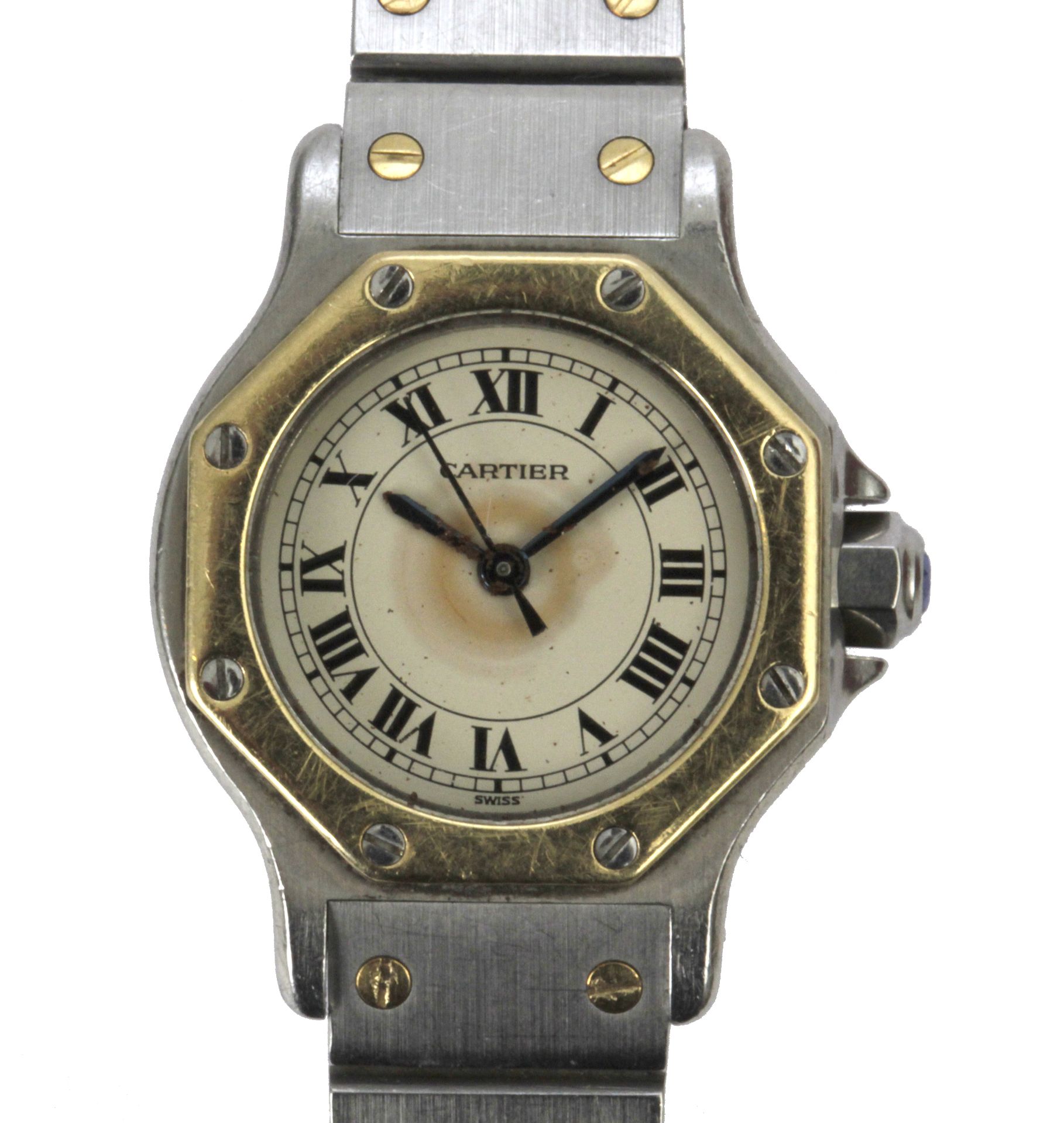 Cartier. Ladies Santos Octagon - Image 2 of 2