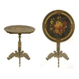 19th century Spanish Elizabethan period "Tilt-Top" pedestal table