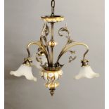 First half of 20th century gilt bronze chandelier