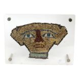 Egyptian beads funerary mask, Late period (664-332 b.C.)