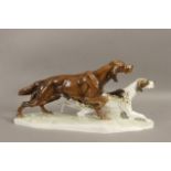 20th century German dogs figure in Hutschenreuther porcelain