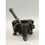 19th-20th centuries Spanish or North African ribs mortar