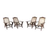 Four Colonial Filipino armchairs circa 1920