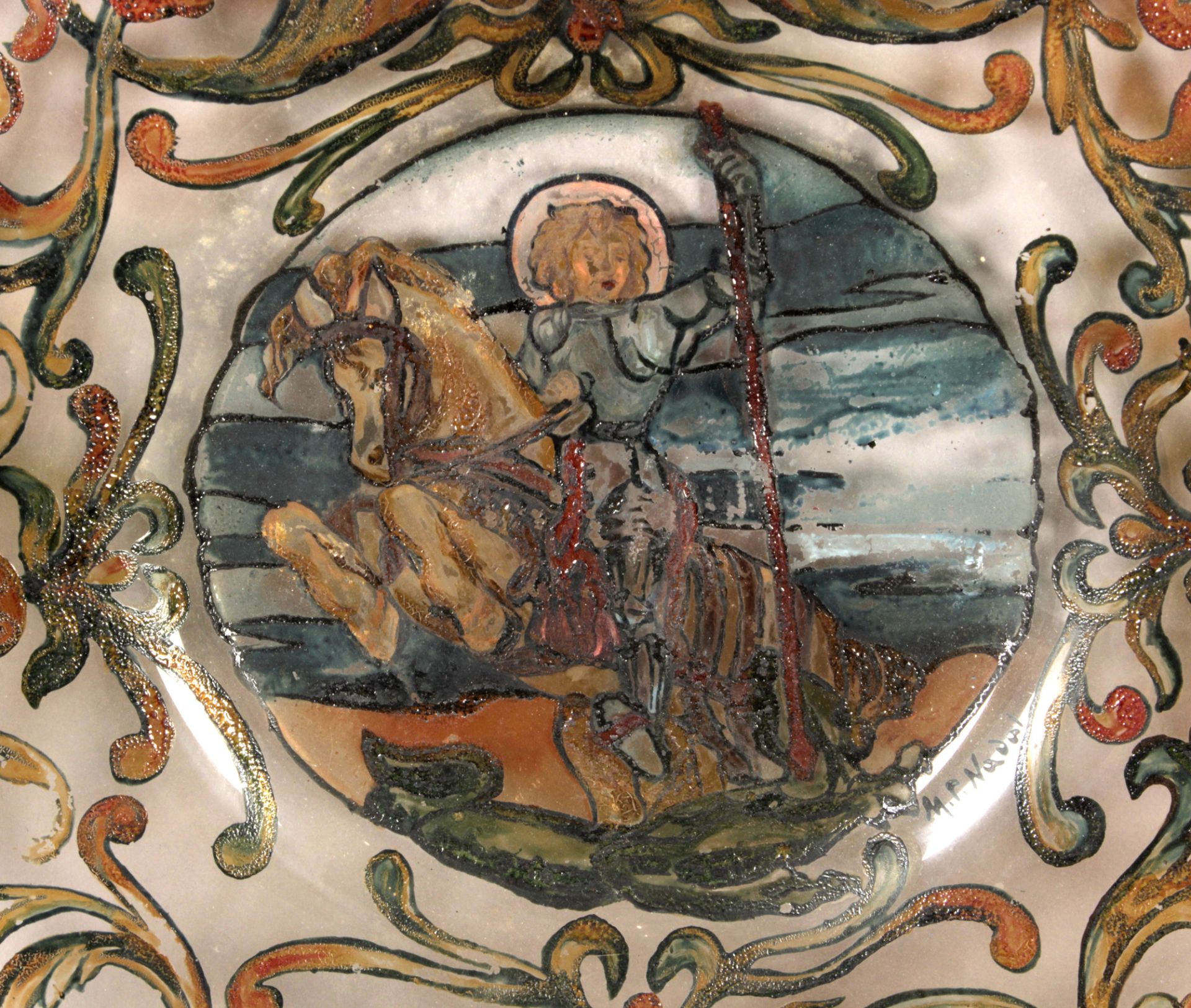 M. R. Nadal. Decorative dish - Image 2 of 3