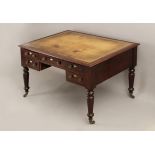 19th century English mahogany writing desk