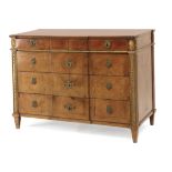 Late 18th century Charles IV period walnut commode