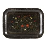 19th century French lacquered serving tray