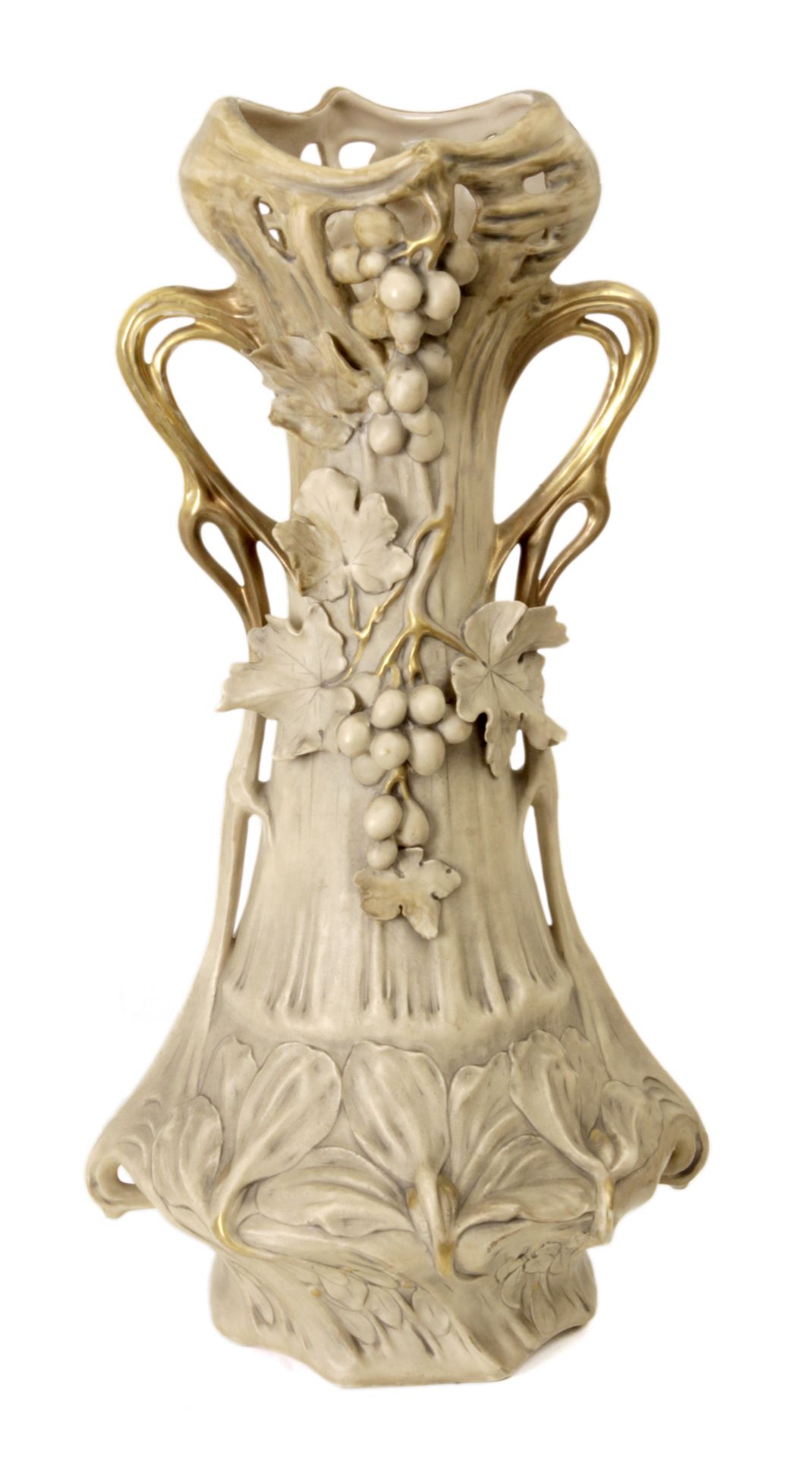 Pair of late 19th century-early 20th century Austrian vases in Royal Dux porcelain - Image 3 of 6