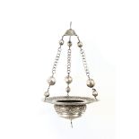 18th century Spanish silver votive lamp