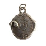 Prob. 17th-18th century silver reliquary pendant