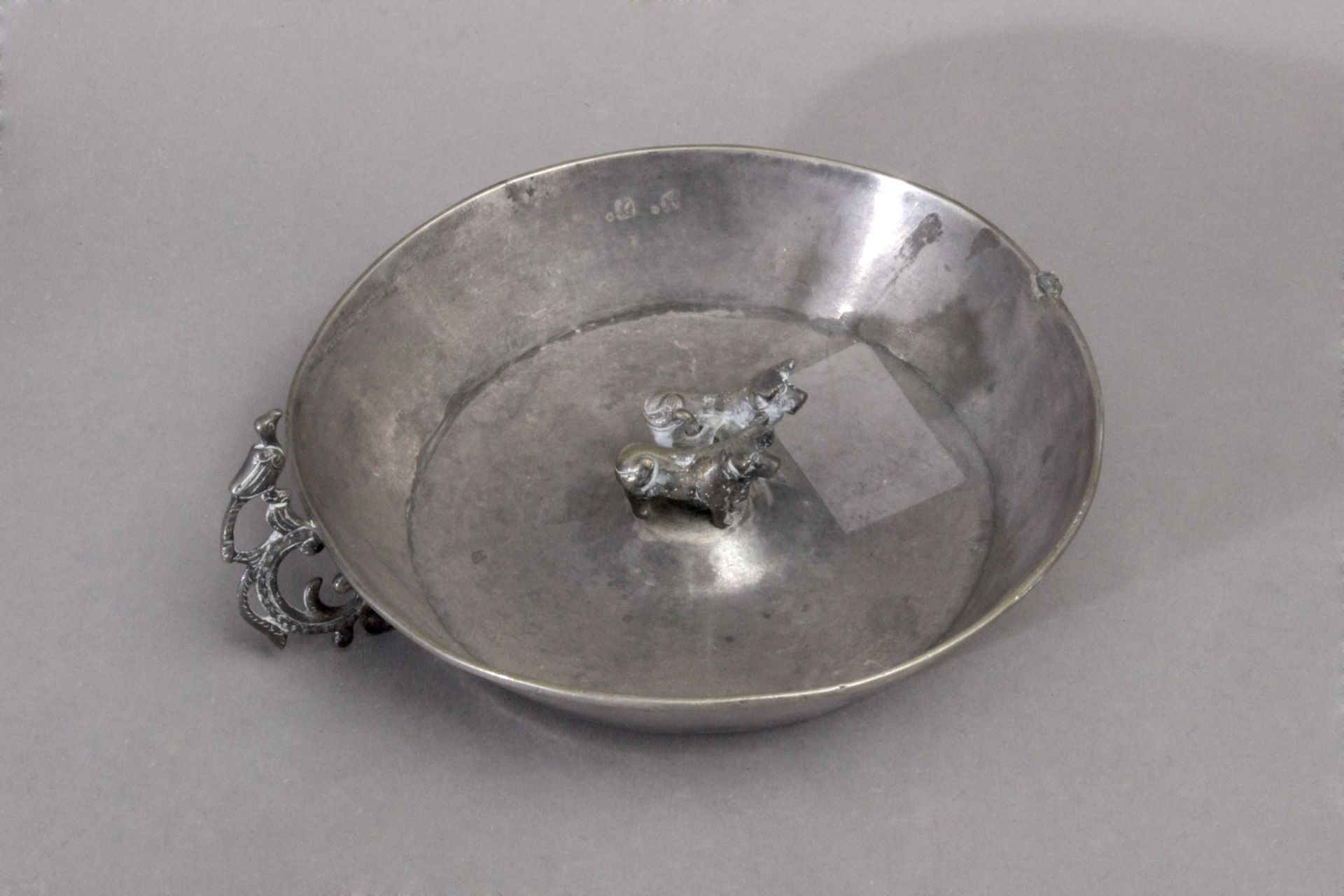 A Peruvian silver wine taster from 19th century