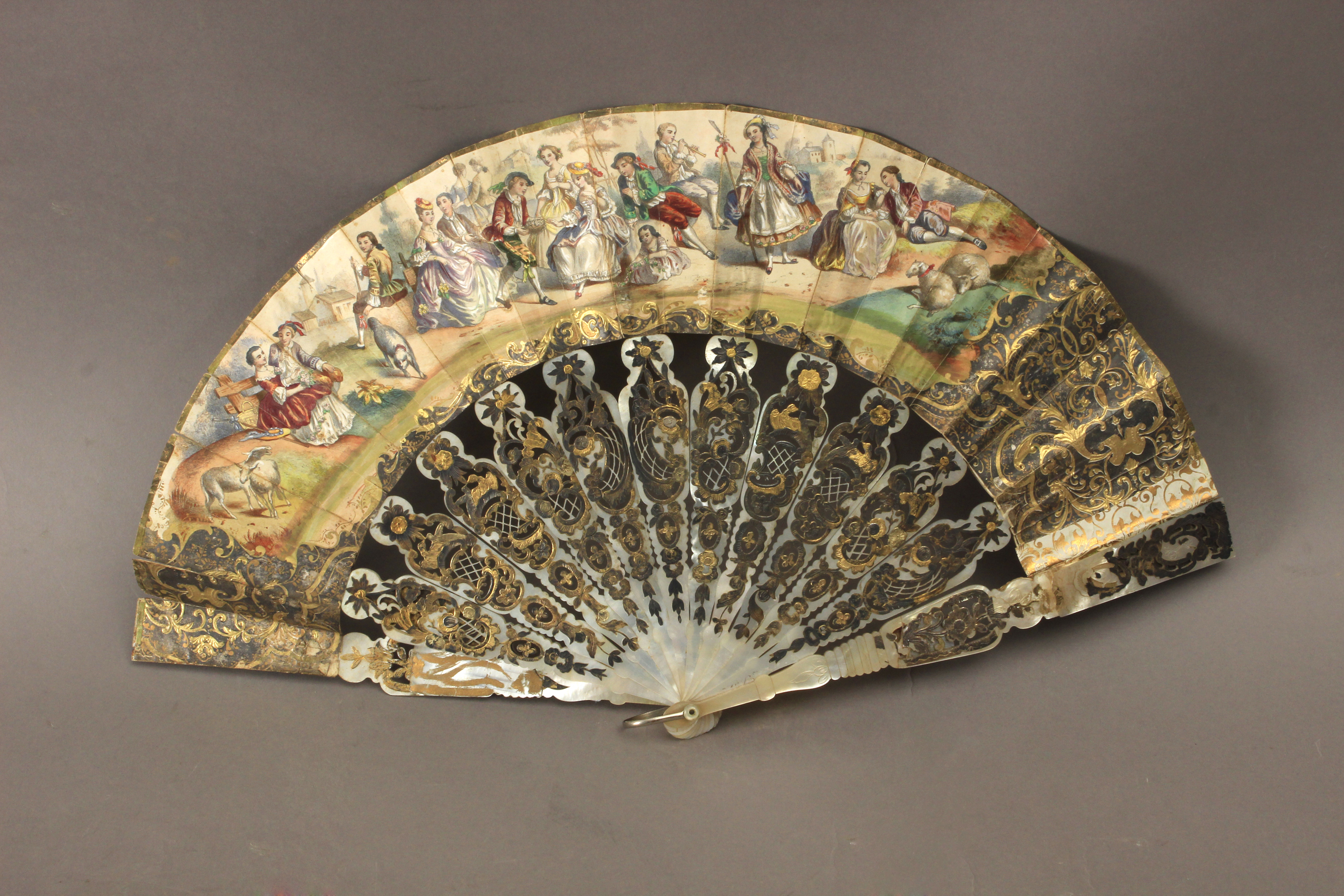 A neoclassical fan circa 1780 - Image 2 of 2