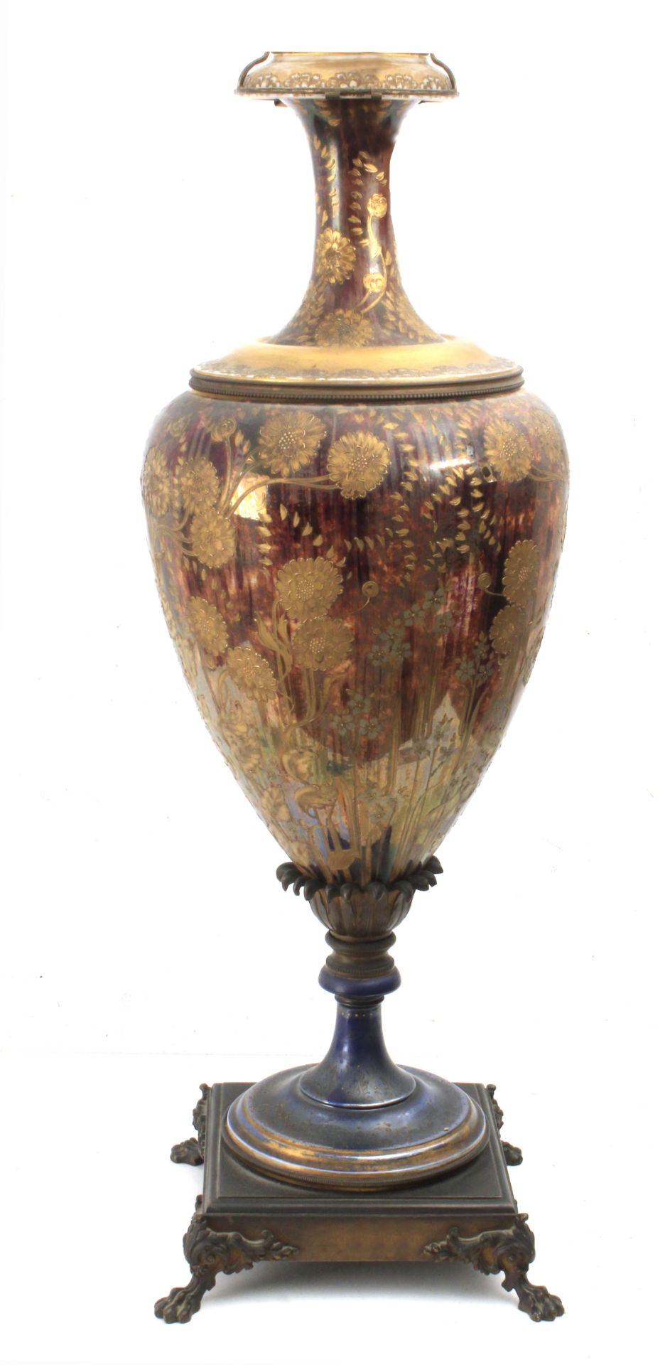 A porcelain vase signed Warner, Germany circa 1880 - Bild 4 aus 7