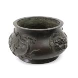 A 20th centuryChinese bronze cauldron