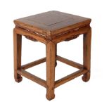 An 18th century Chinese oak side table