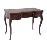 A 19th century Isabelino mahogany writing desk