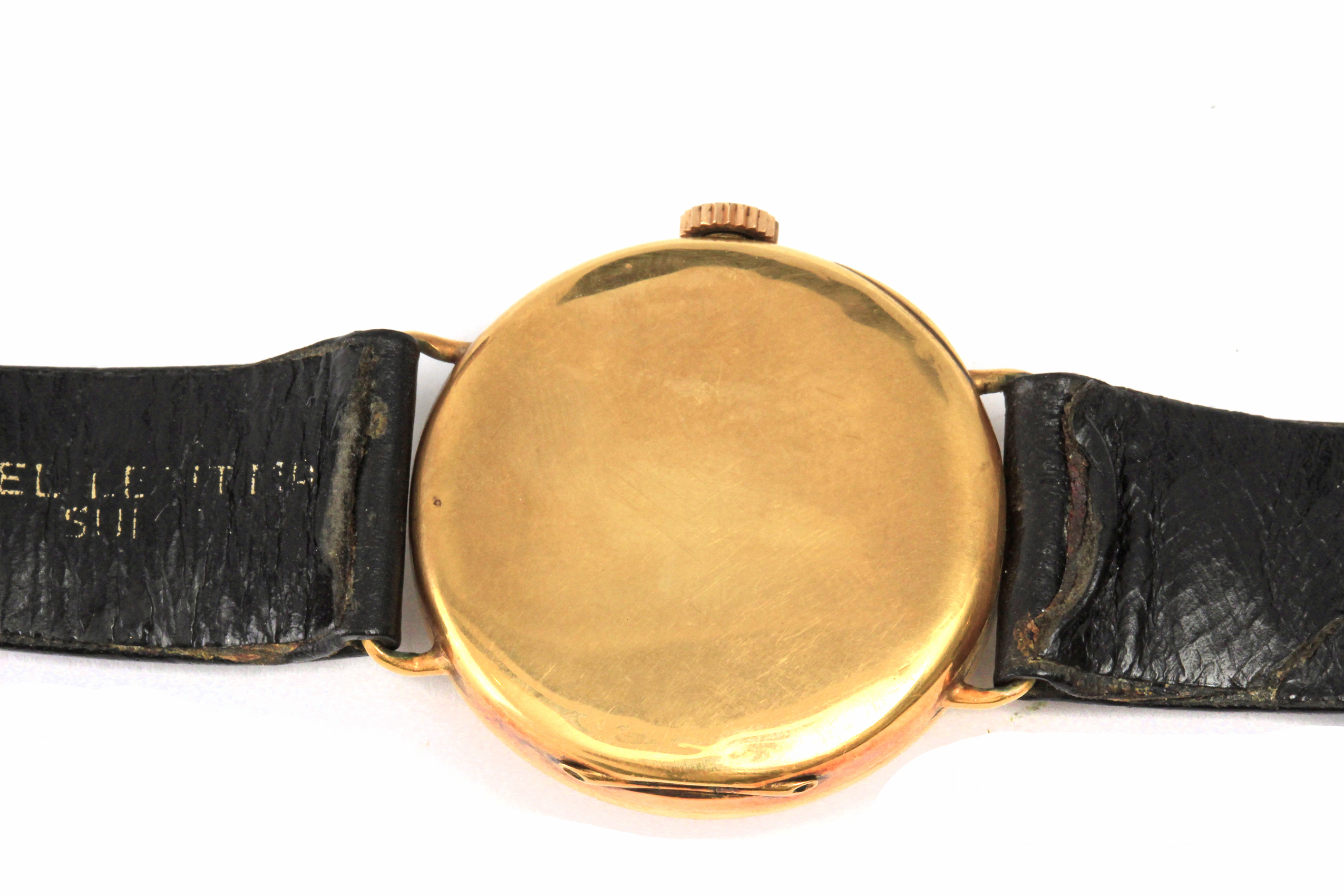 Tissot. A wrist watch circa 1950 in 18 k. yellow gold - Image 3 of 3