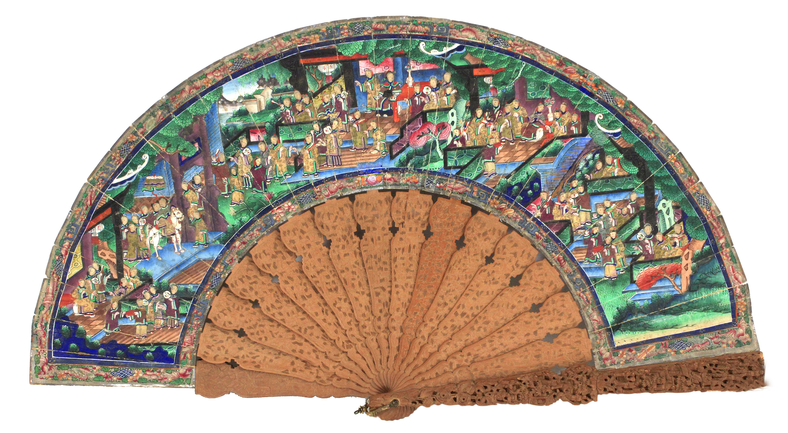 A first third of 20th century Chinese 'one thousand faces' fan