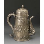 A late 19th century silver teapot from India, Kush