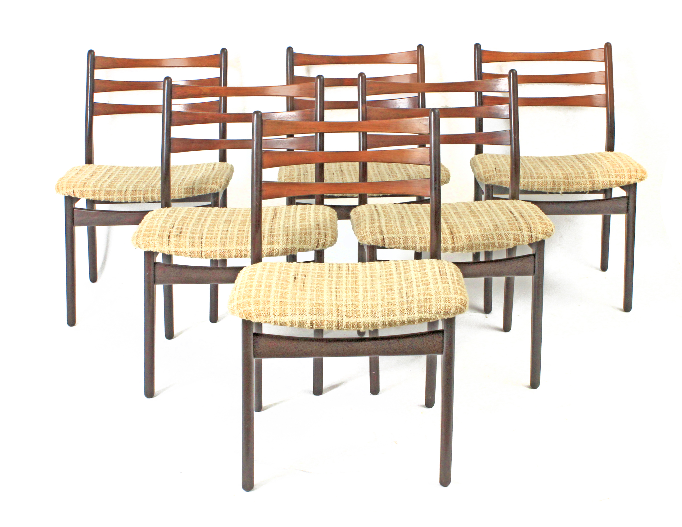 Findahls Møbelfabrik. Set of six Danish oak chairs circa 1960