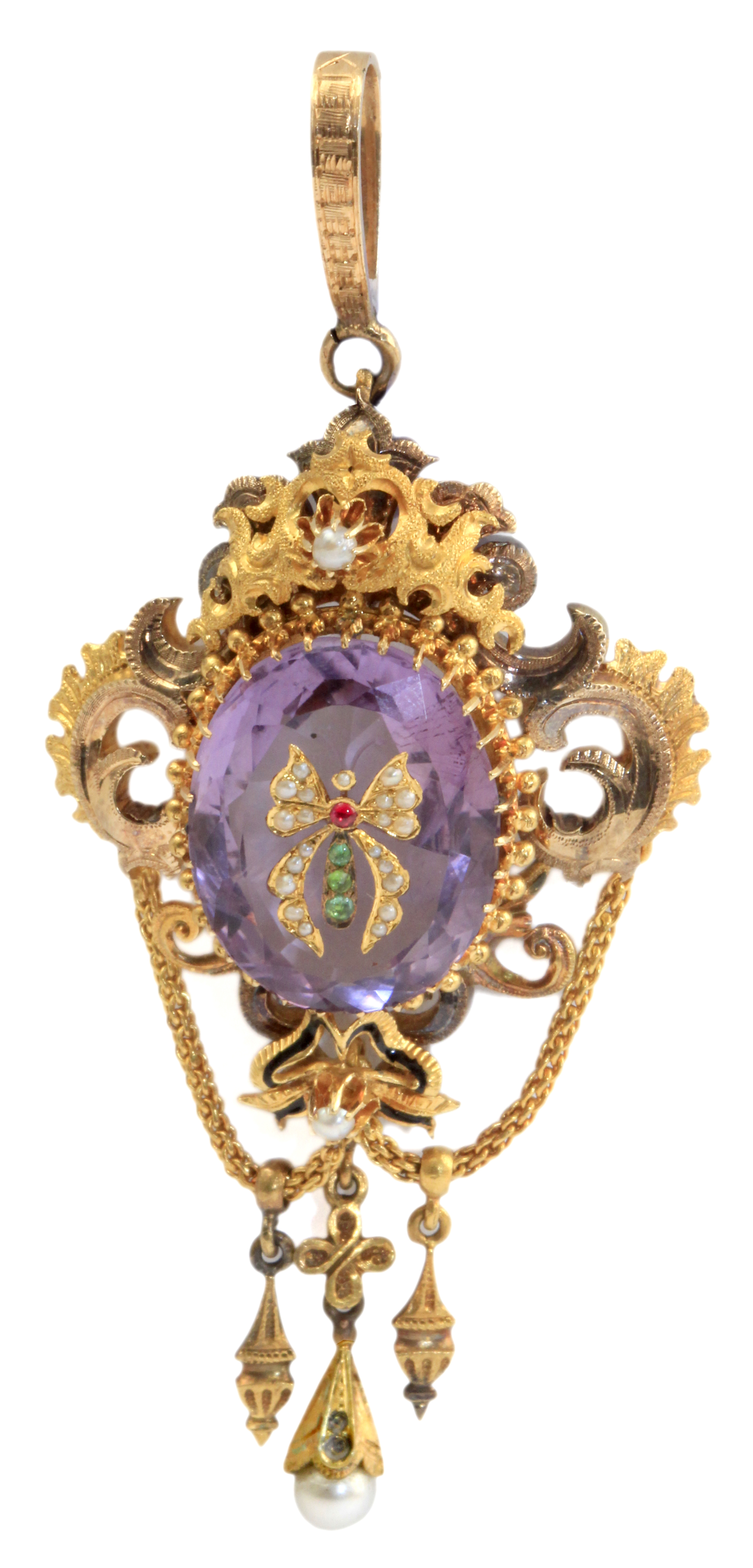 A late 19th century Victorian pendant