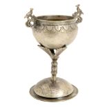 A 19th century silver ceremonial cup, Viceroyalty of Peru