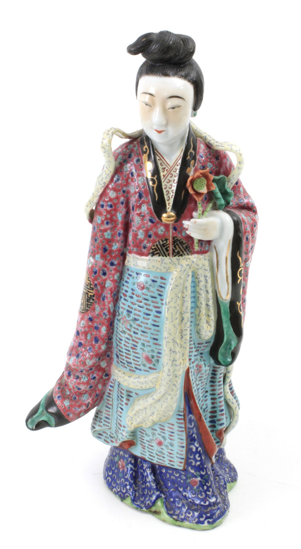 A 20th century Chinese Famille Rose figure - Image 2 of 3