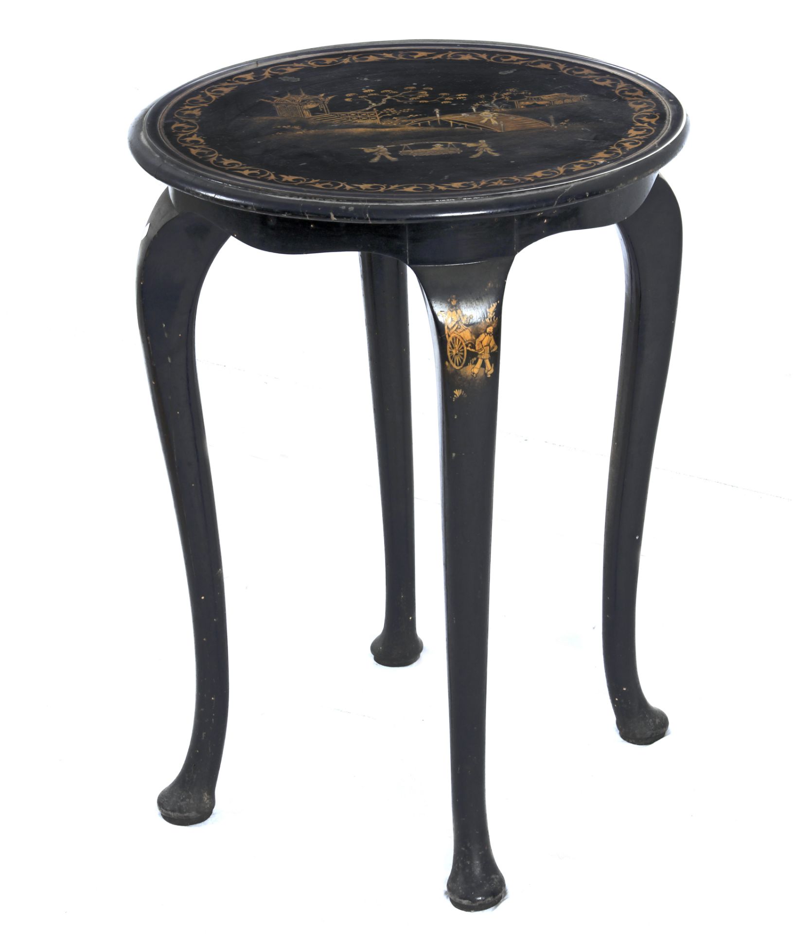 First half of 20th century Chinese table in lacquered wood