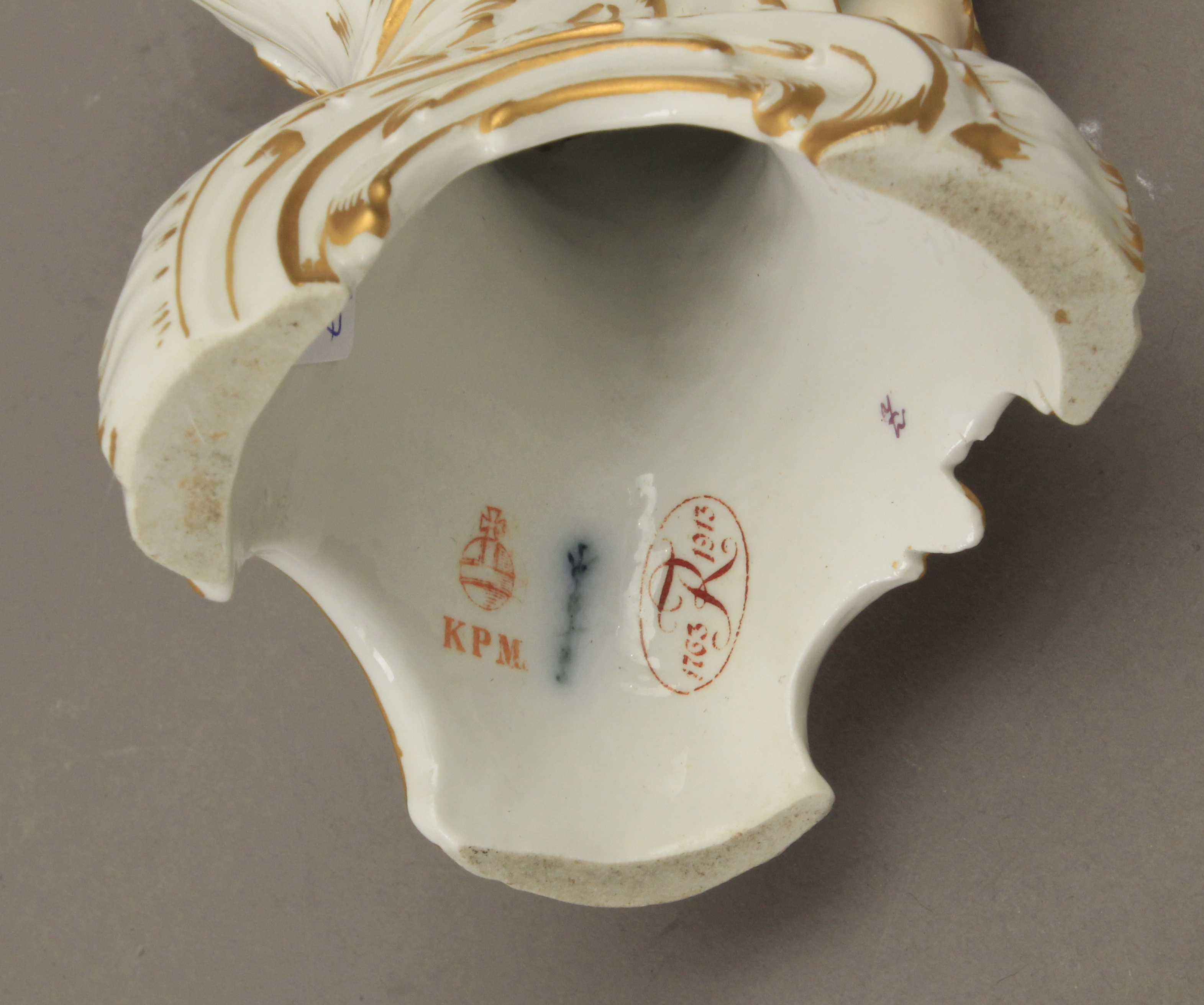 First half of 20th century pair of German figures in KPM porcelain - Image 3 of 5