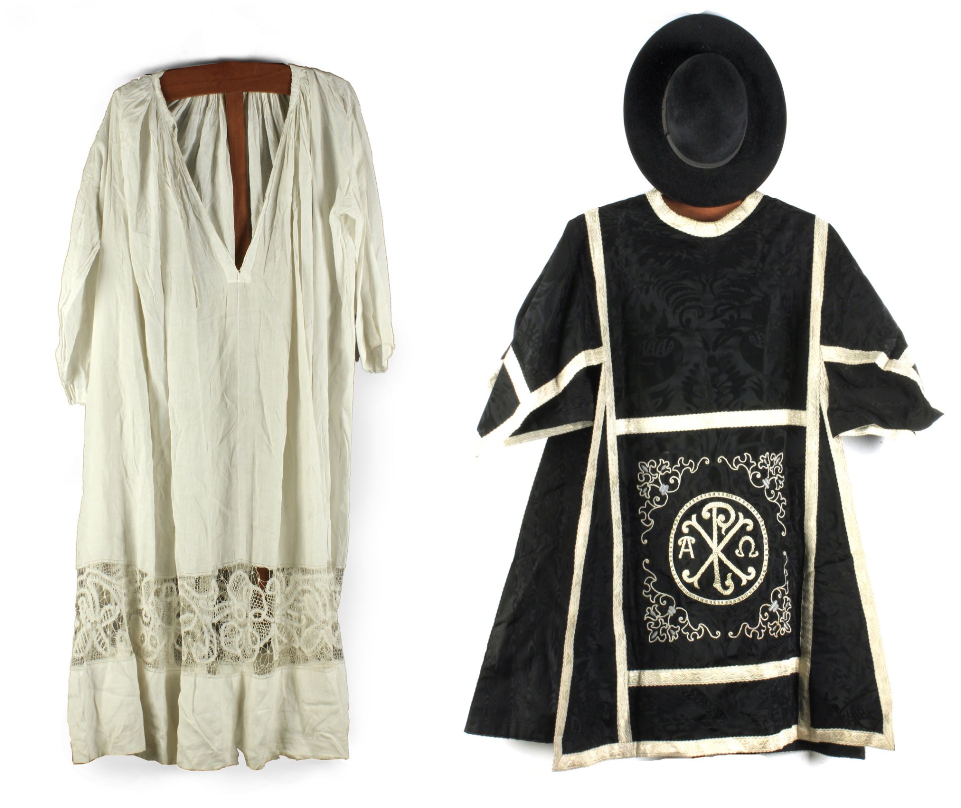 A 19th century set of Catholic priest clothing