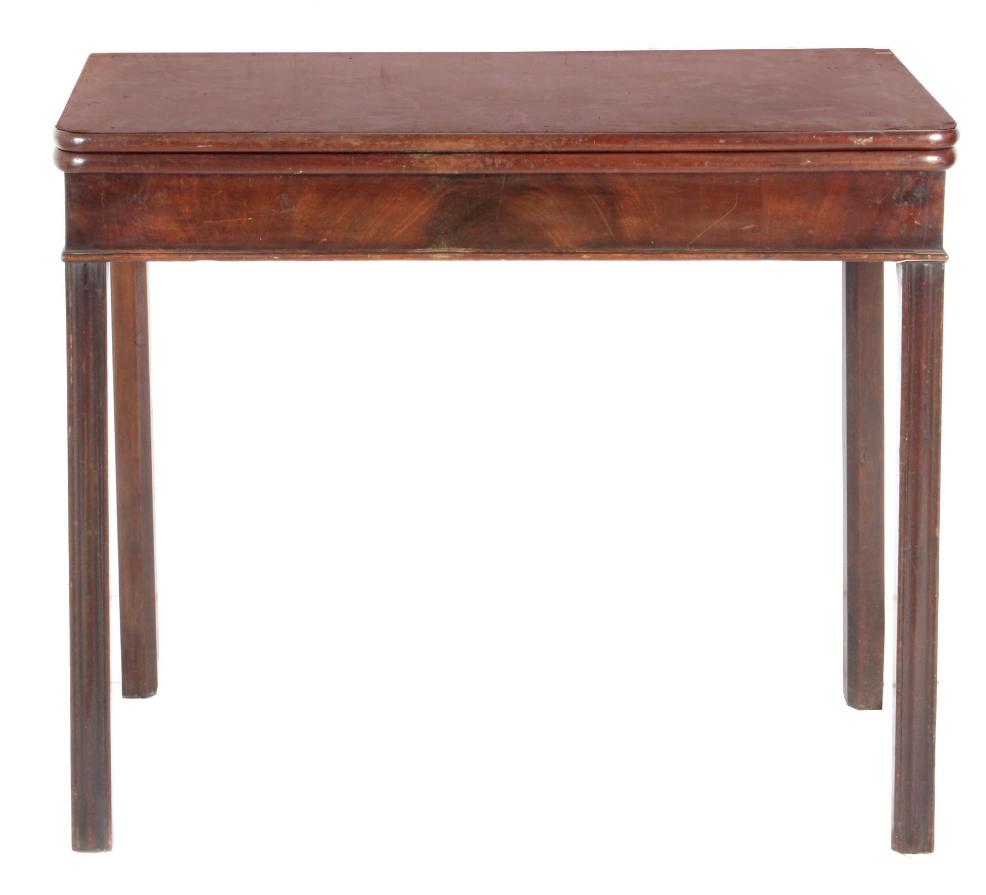 A 19th century French mahogany side table