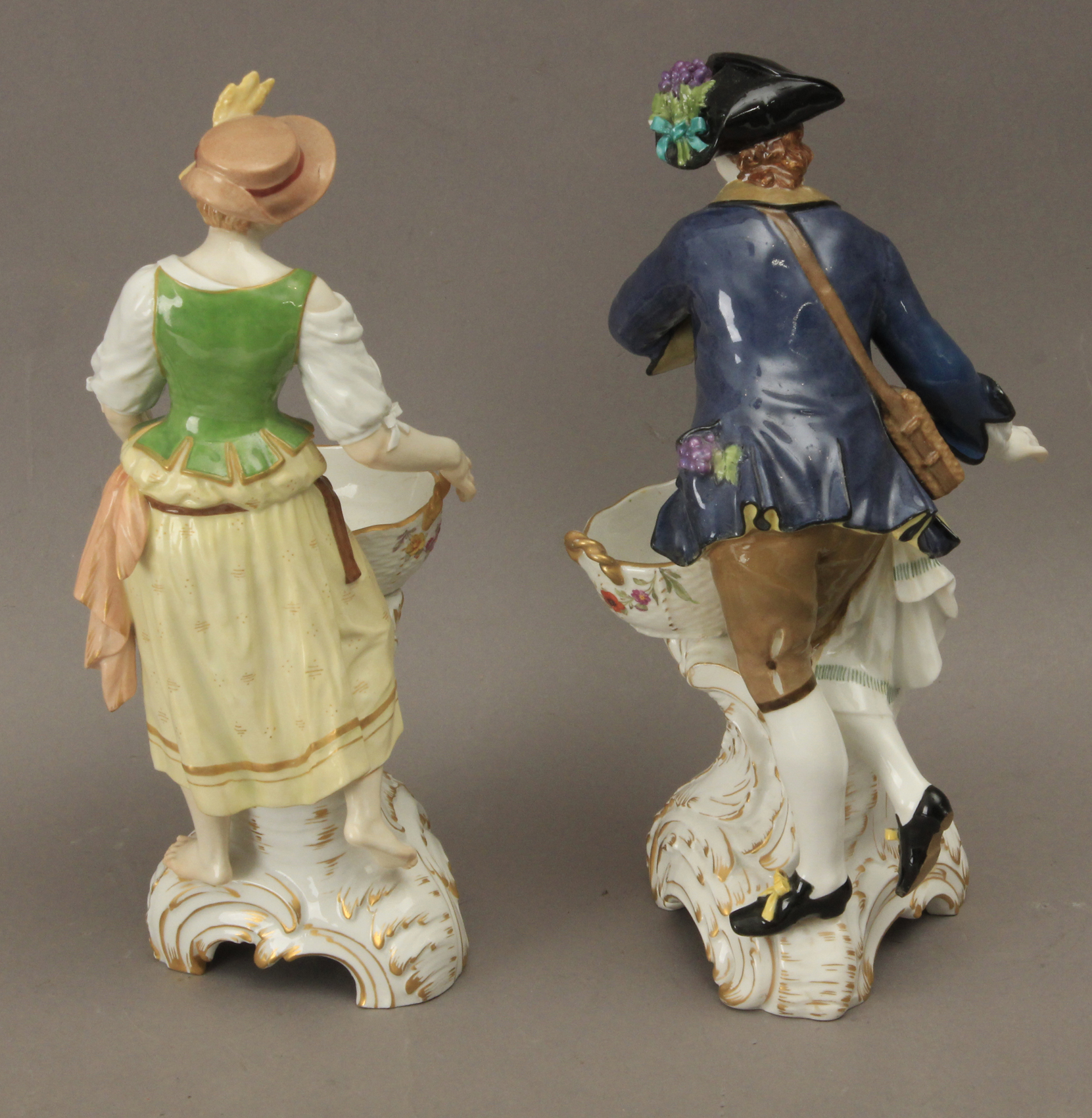 First half of 20th century pair of German figures in KPM porcelain - Image 2 of 5